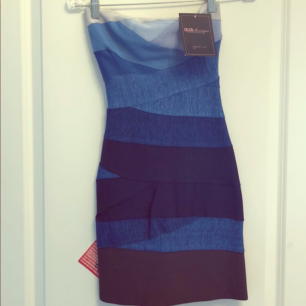 HOUSE OF CB // CELEB BOUTIQUE BLUE BODY CON
